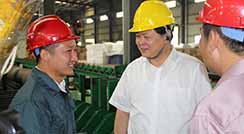 The deputy governor of Anhui Province and his delegation visited our company to inspect and guide the work