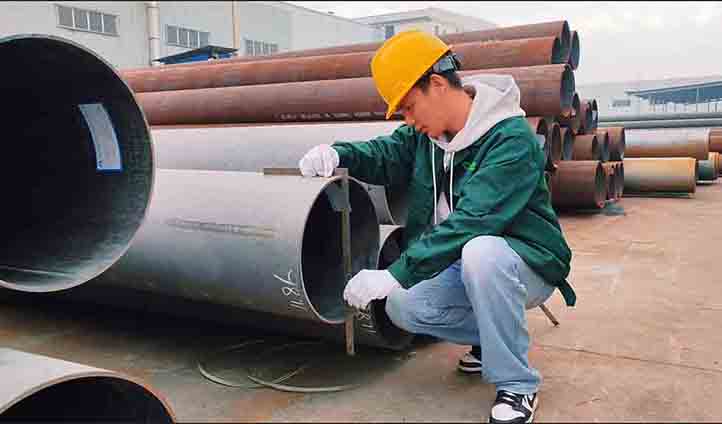 Strict incoming seamless steel pipe inspection to ensure high-quality cylinder production